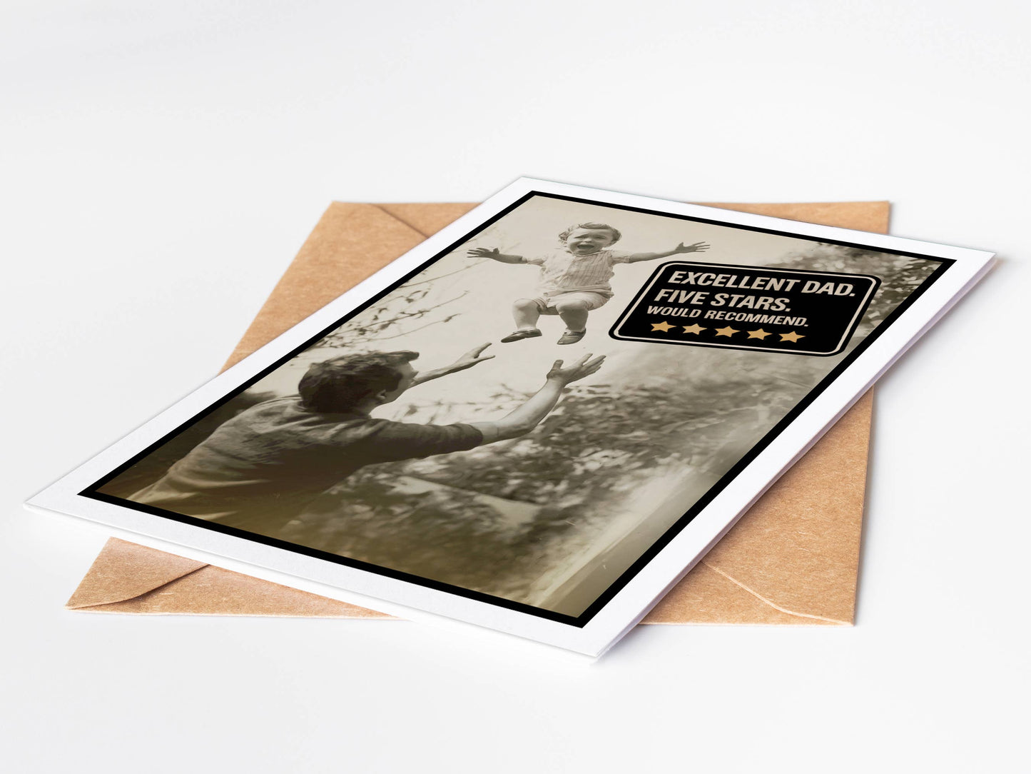 Funny Fathers Day Cards Five Star Dad