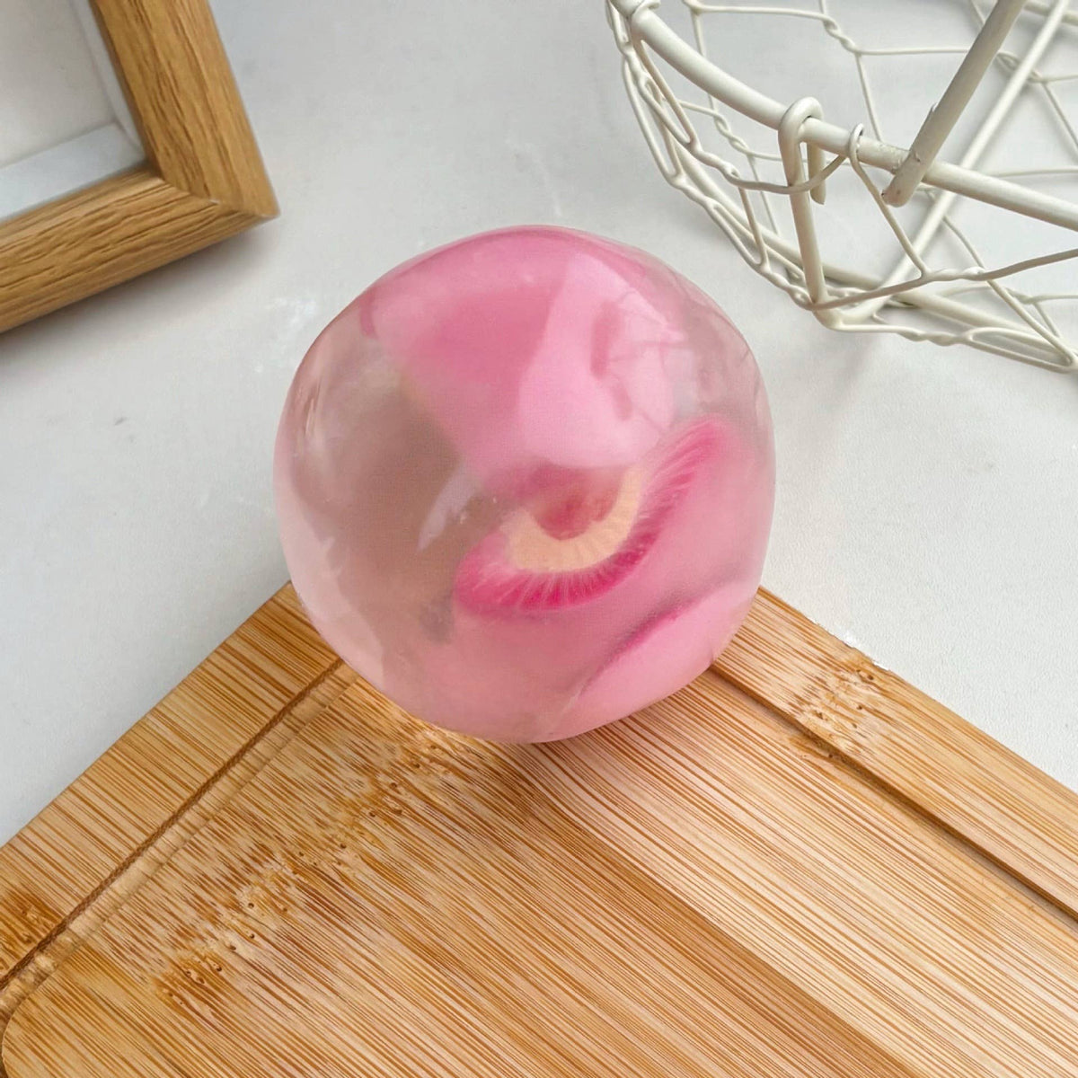 Fruit Coconut Oil Squishy Ball Stress Relief Fidget Toy: Type2 / OS