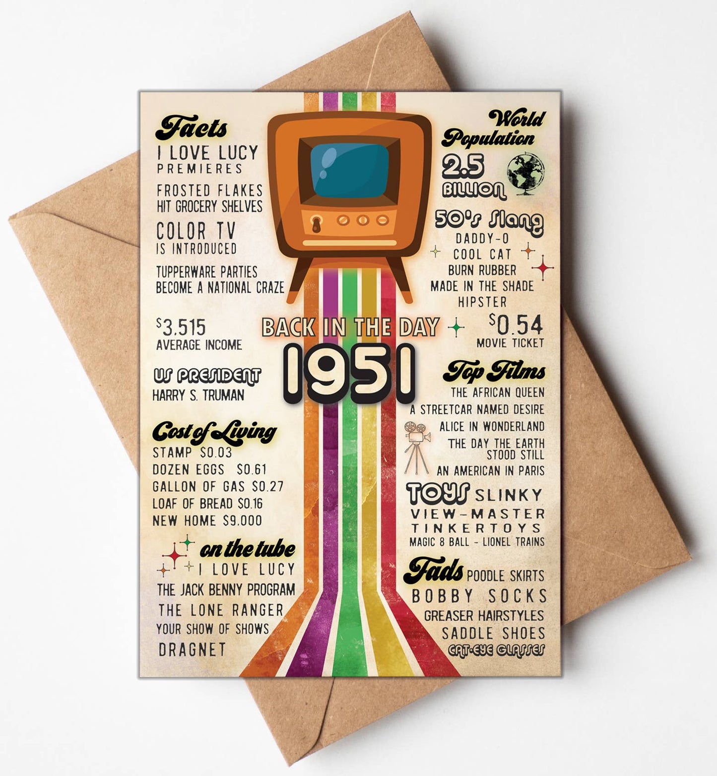 Birthday Cards, Age Birthday Cards | Vintage Nostalgia 75th: No