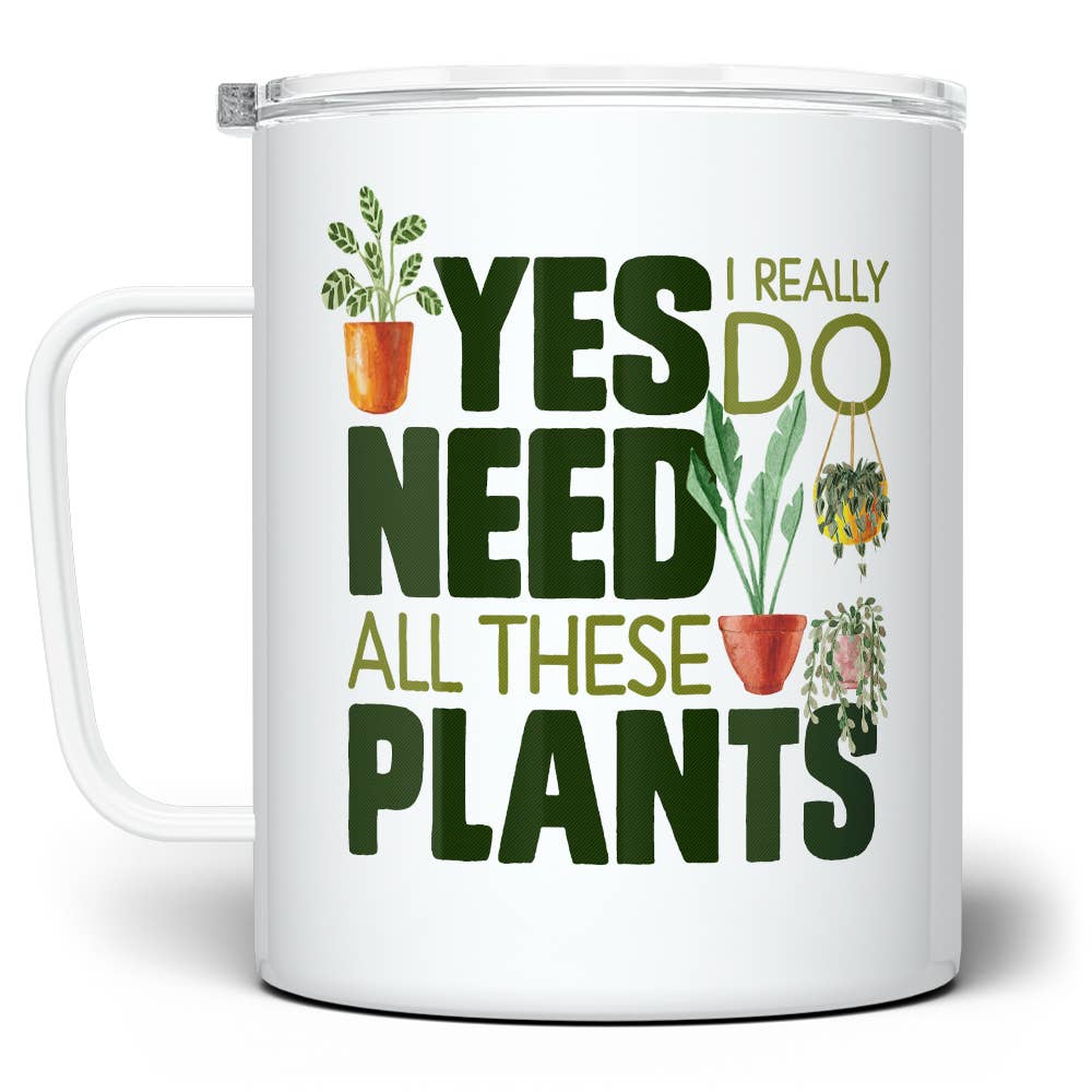 Plant Lover Insulated Mug, Houseplant Gardening Gifts: 18oz