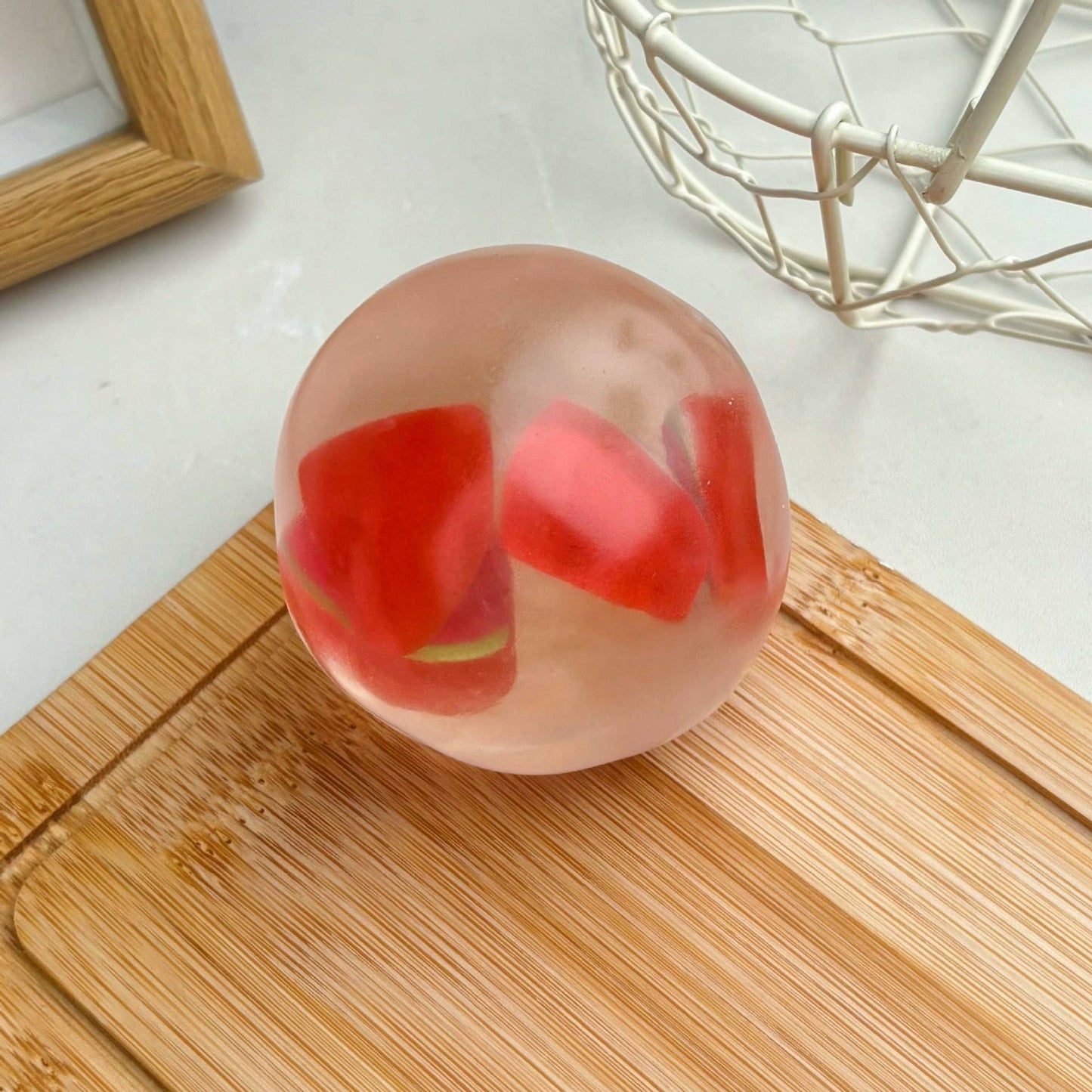 Fruit Coconut Oil Squishy Ball Stress Relief Fidget Toy: Type2 / OS
