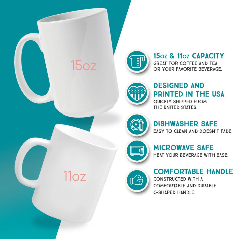 Funny Mom Dad Parent Ceramic Mug, Mother's Fathers Day Gifts: 15oz