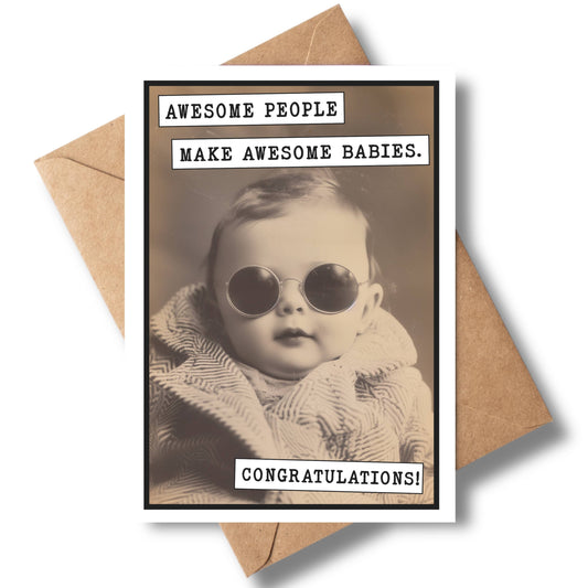 Baby Shower Cards | Funny Greeting Cards with Display (Bulk): Yes