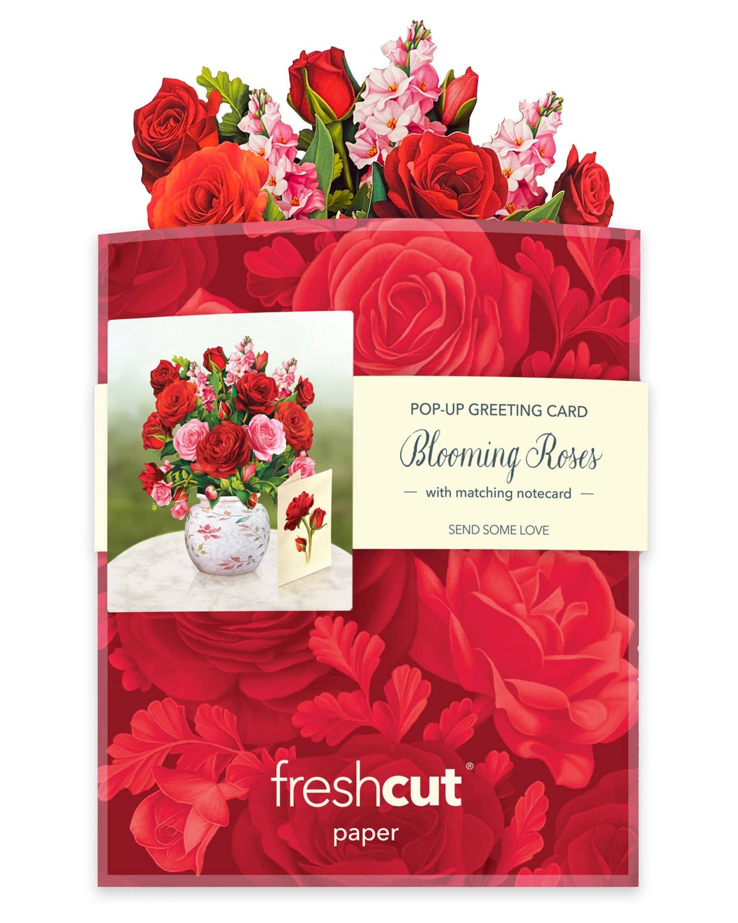 Mini Blooming Roses (10 Pop-up Greeting Cards)