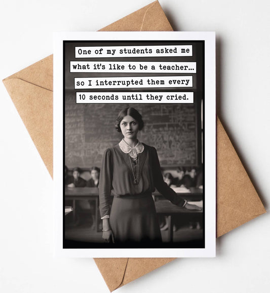 Funny Back-to-School Teacher Appreciation Greeting Cards: Yes