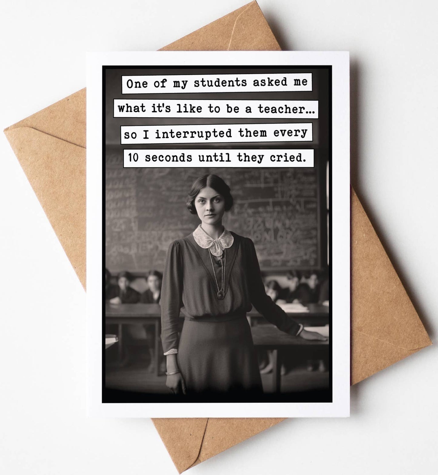 Funny Back-to-School Teacher Appreciation Greeting Cards: No