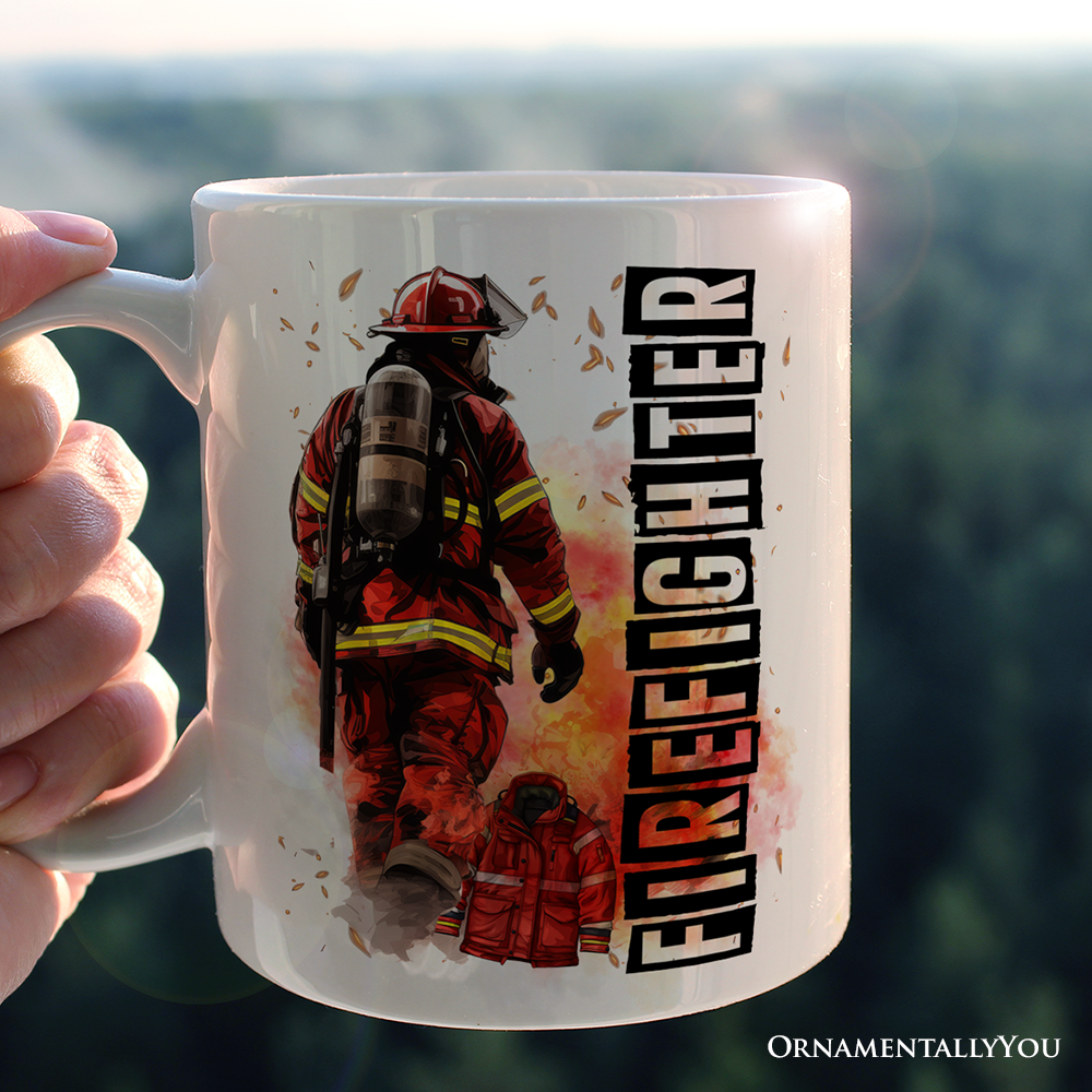 Firefighter Mug, Appreciation Fire Department Gift