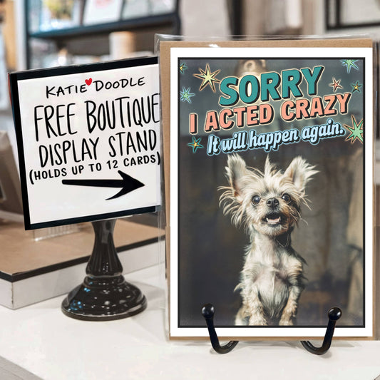 Funny Cards for Apologies, Pet Lover Him Her (Dog Im Sorry): No