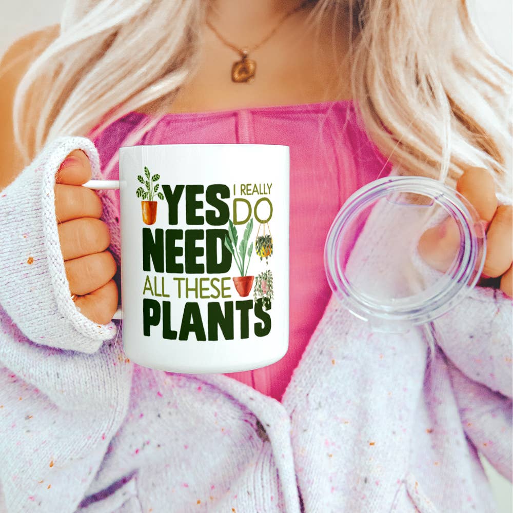 Plant Lover Insulated Mug, Houseplant Gardening Gifts: 12oz