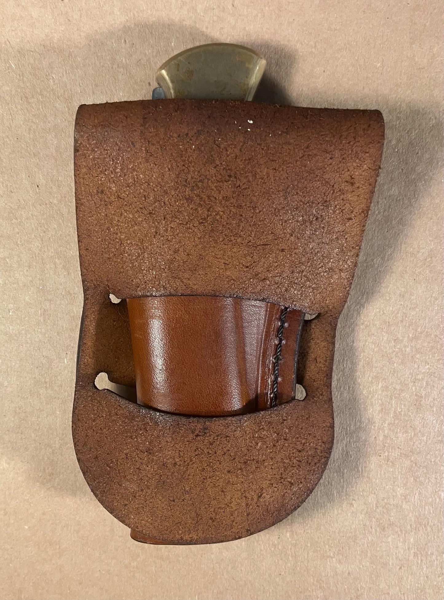 Handmade Leather Knife Sheath Buck 110 | Full Grain Leather Holster | Western Belt Loop Sheath | EDC Knife Holder | Made in Texas