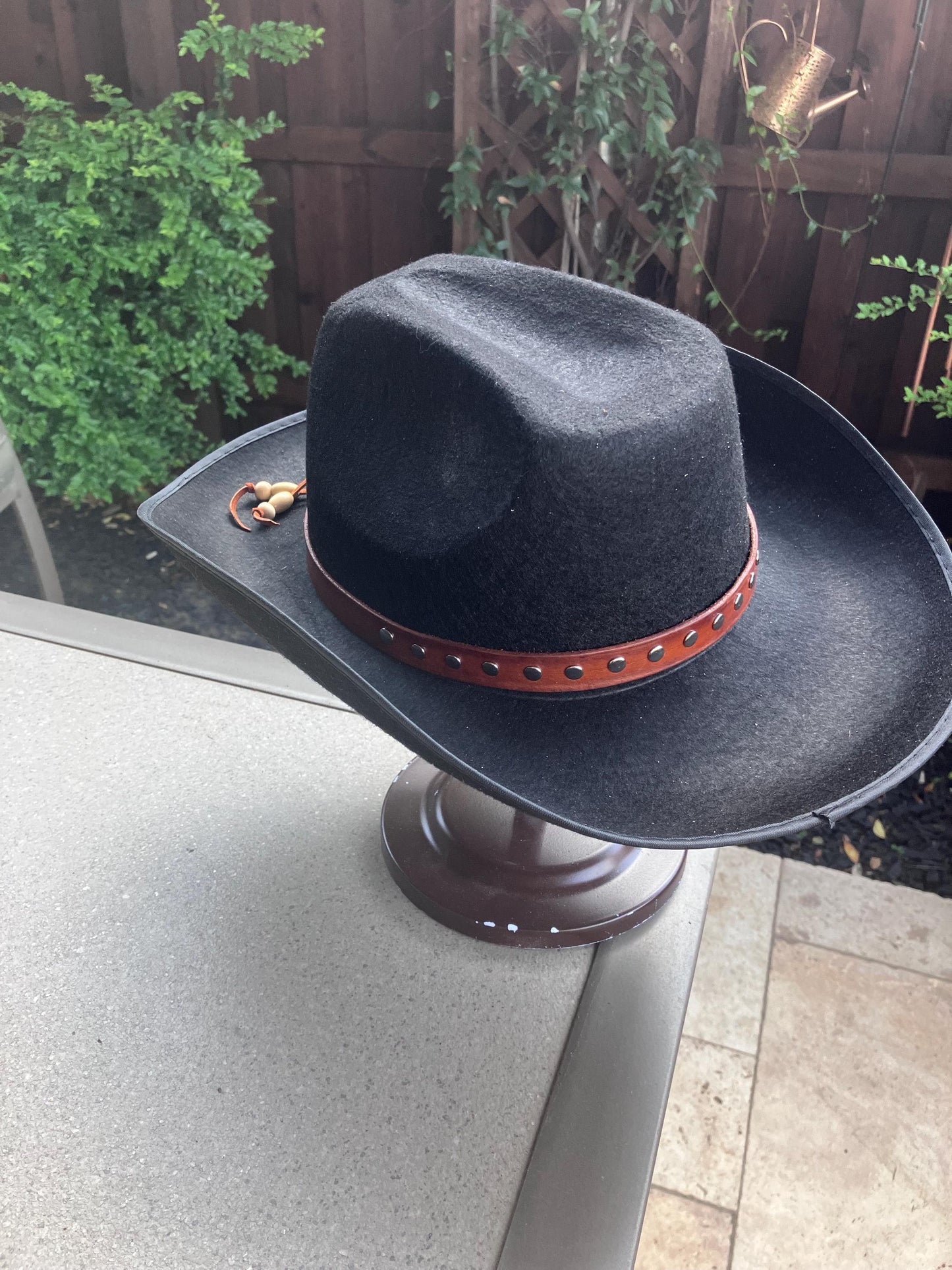 Hand crafted leather hatband