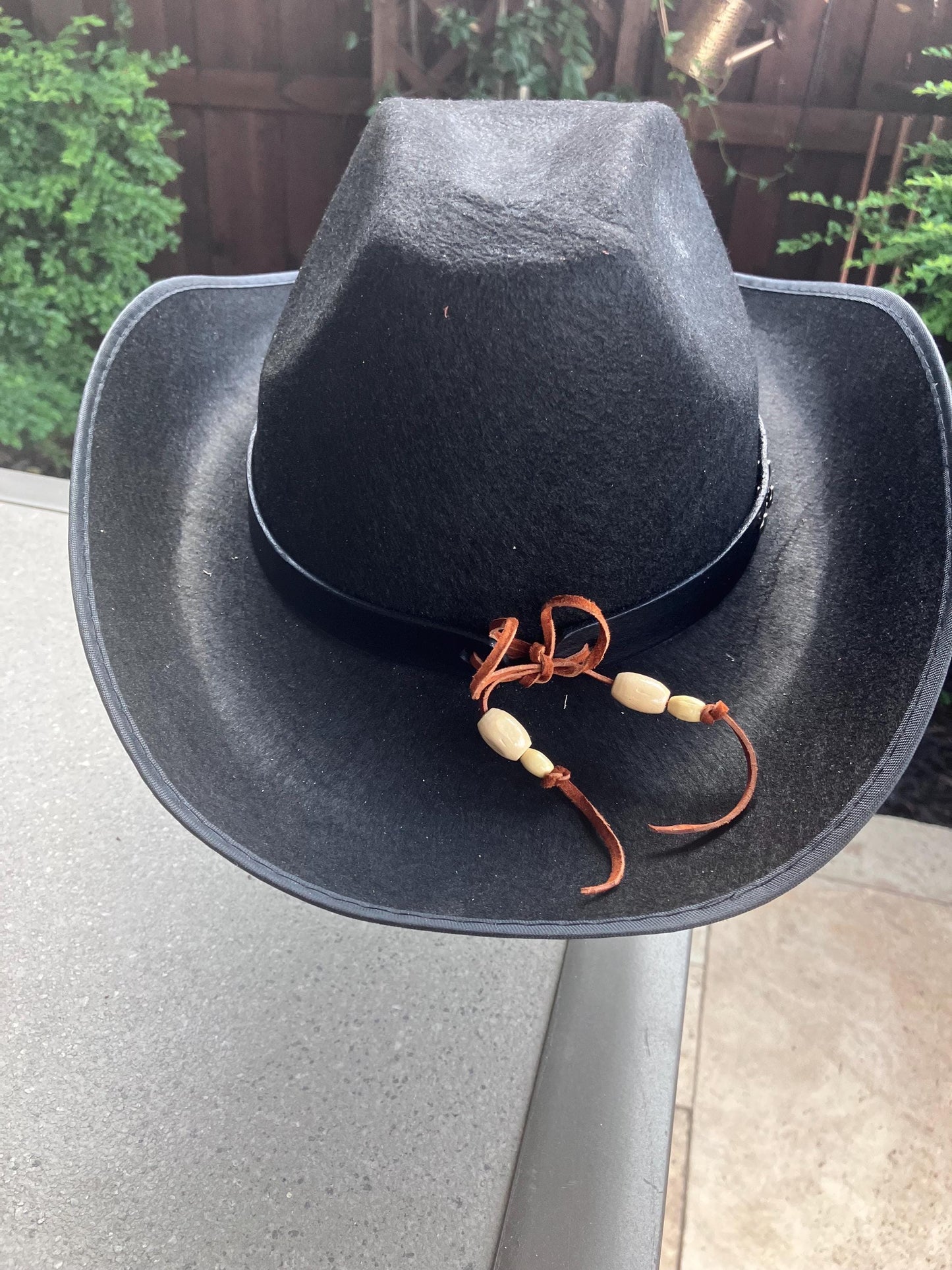 Hand crafted leather hatband