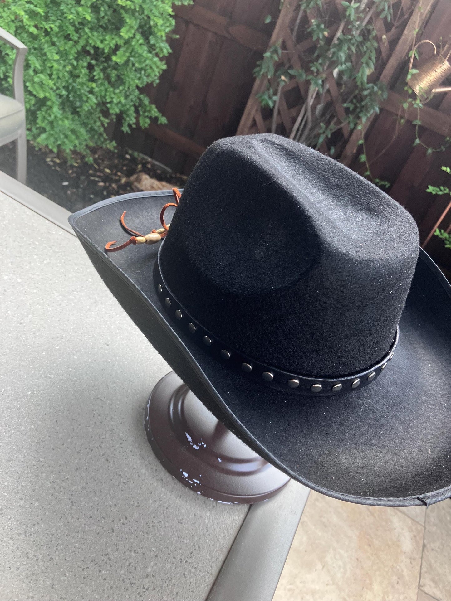 Hand crafted leather hatband