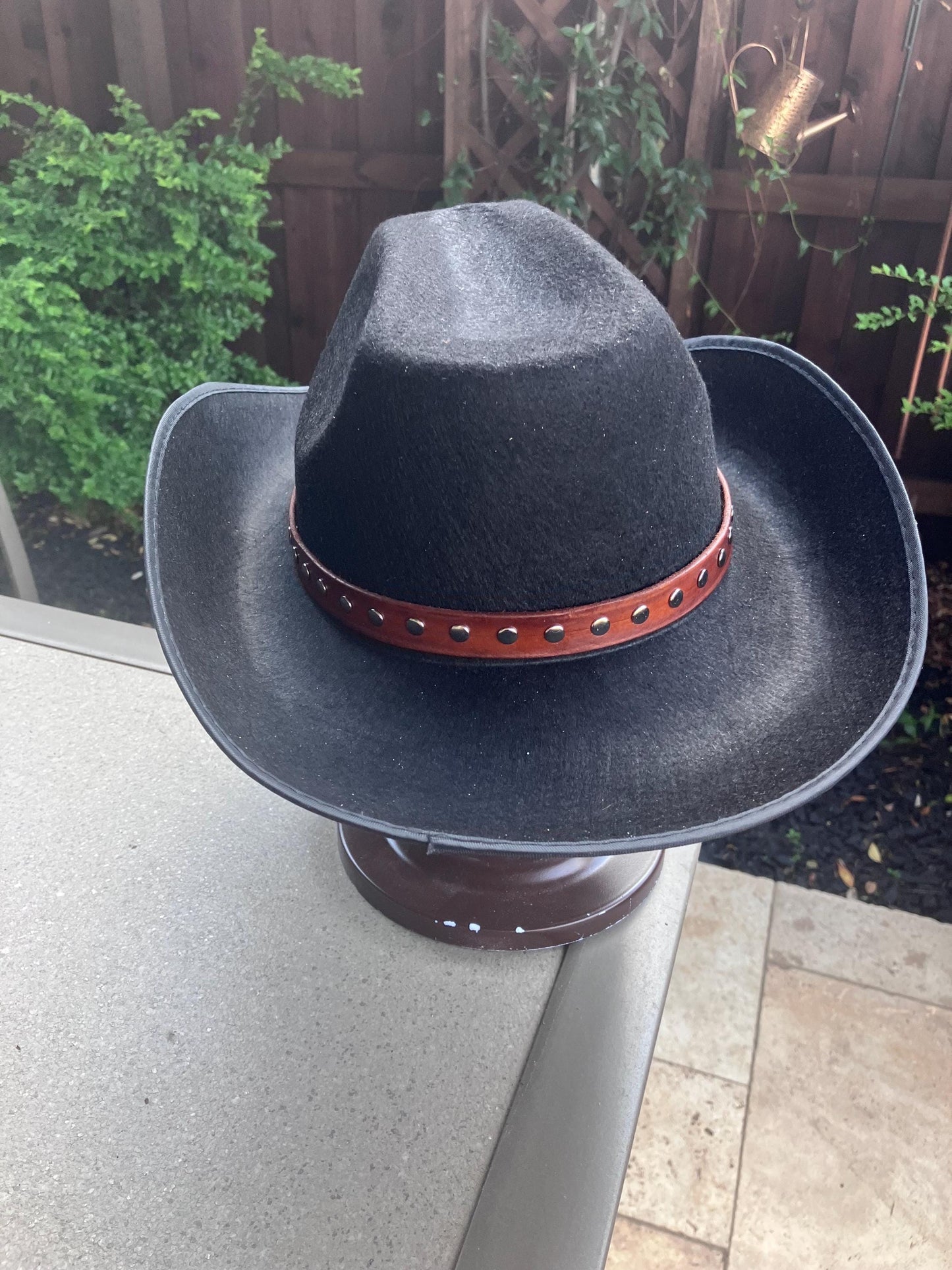 Hand crafted leather hatband