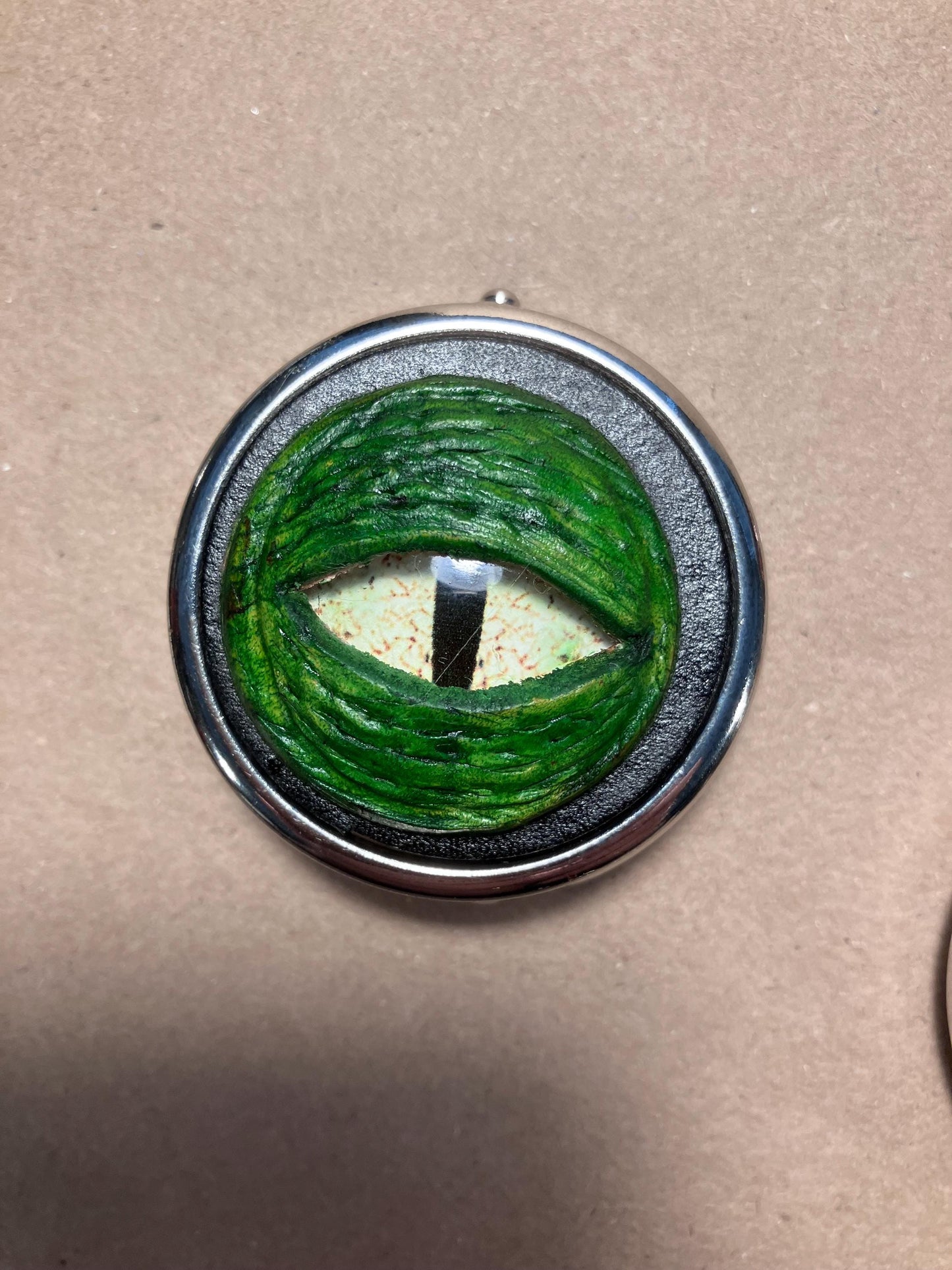 Pill Box Green Dragon Eye